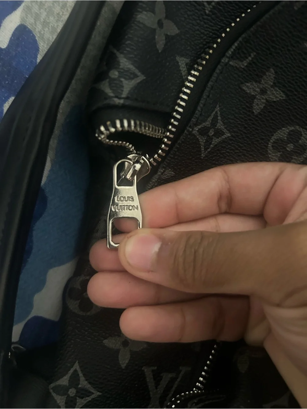 Louis Vuitton Black & Gray Monogram Backpack